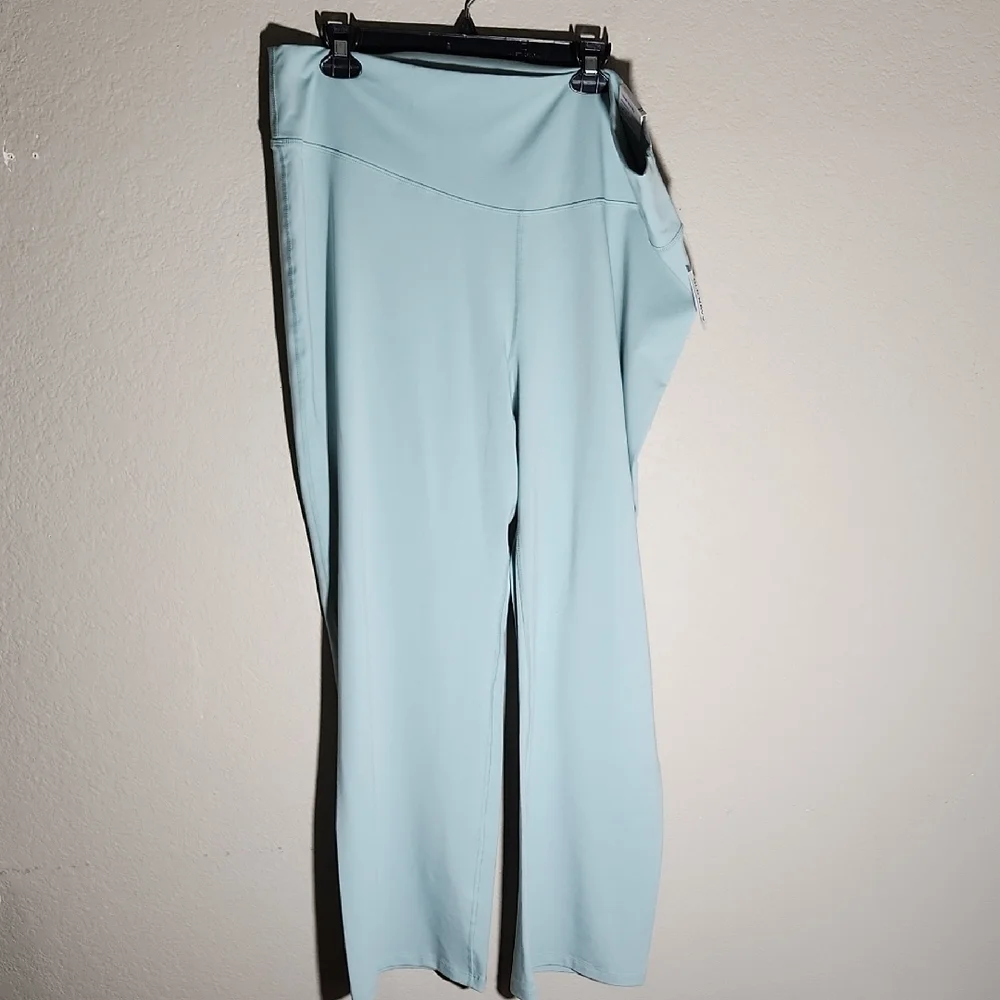 Old Navy Extra High Rise Slim Boot-Cut Pants Womens Plus 3X Soft Blue Powerchill